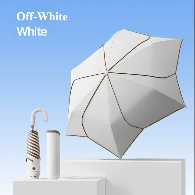 Korean-Style Manual Petal Umbrella | Wind-Resistant & UV Protection