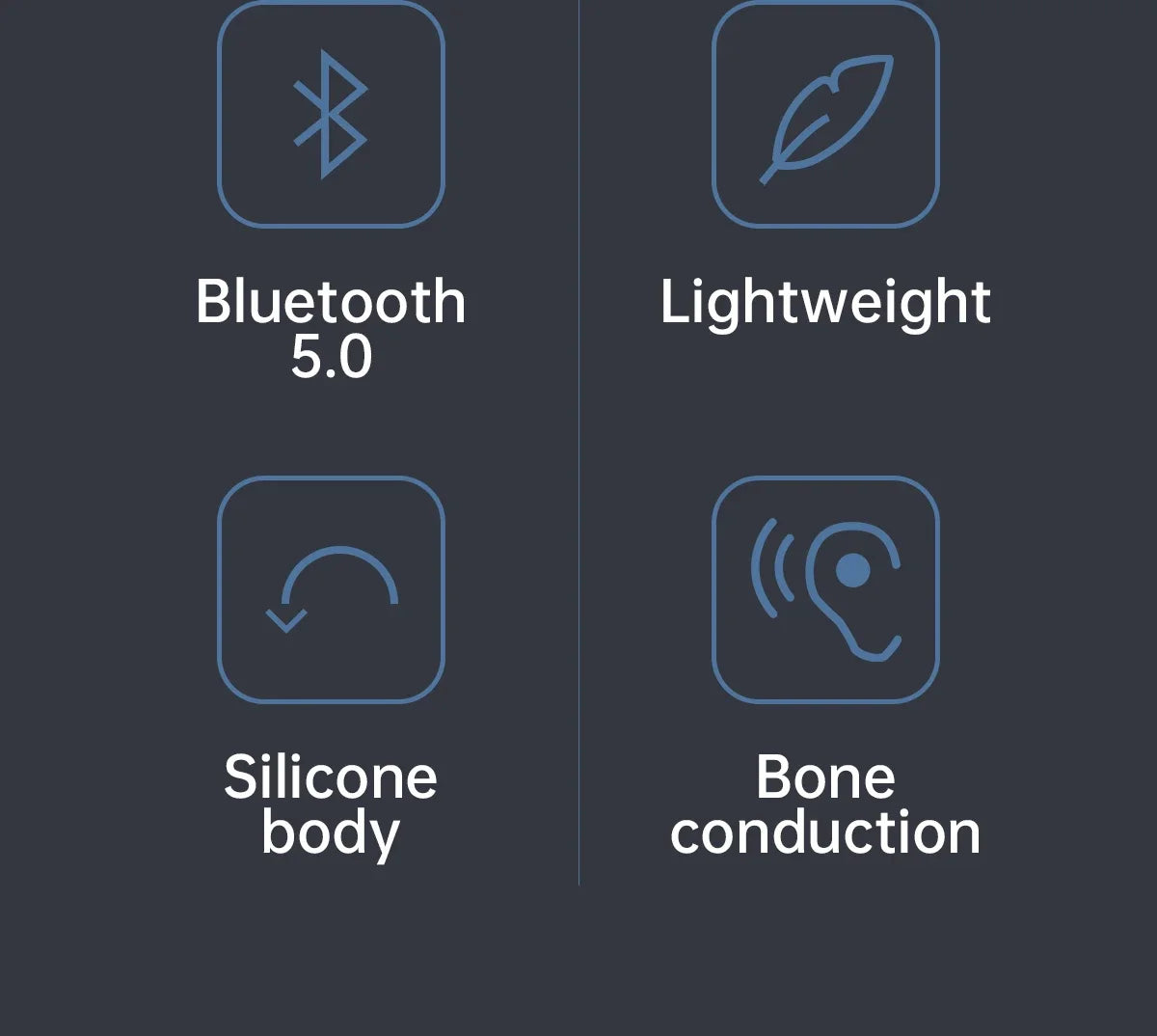Waterproof Bone Conduction Wireless Earphones | 32GB MP3 Headset