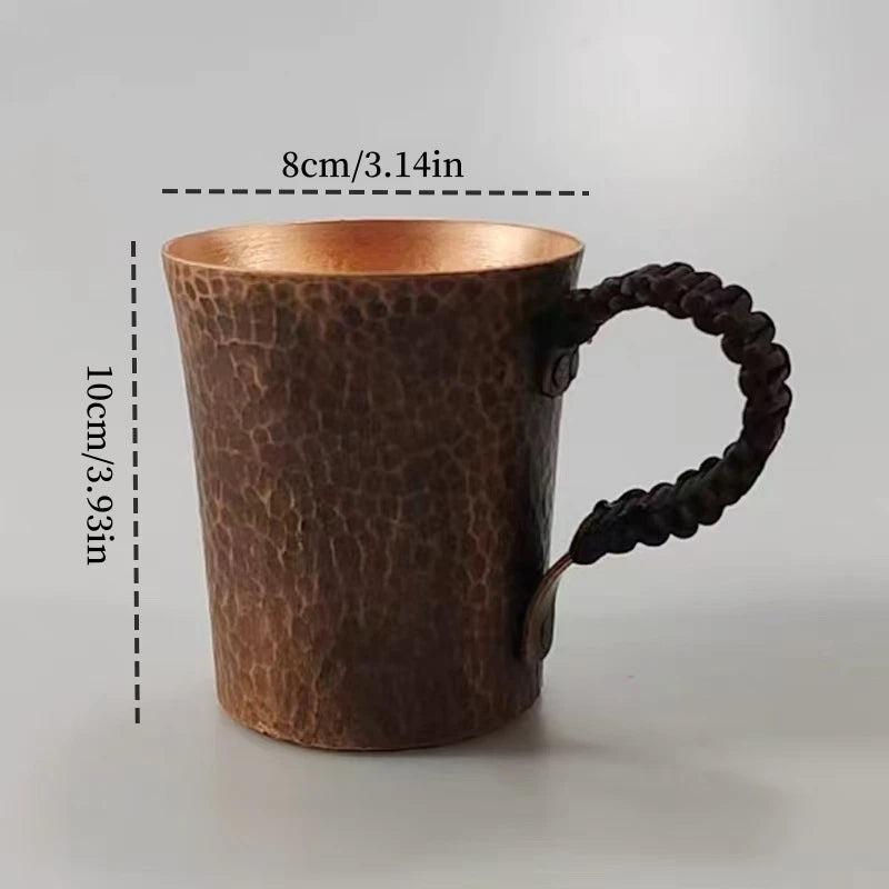 Vintage Pure Copper Mug | Handcrafted Moscow Mule Tumbler