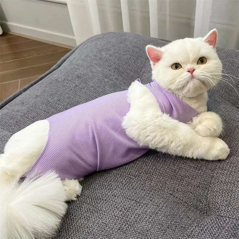 Adjustable Cat Recovery Suit | Soft Breathable Anti-Lick Bodysuit