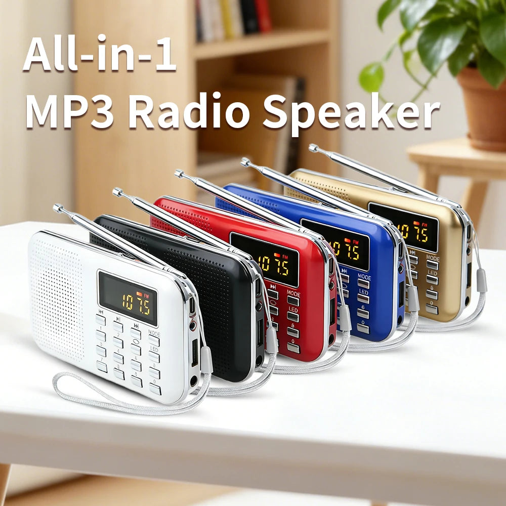 Portable Emergency Radio Speaker | Multi-Function Solar Crank