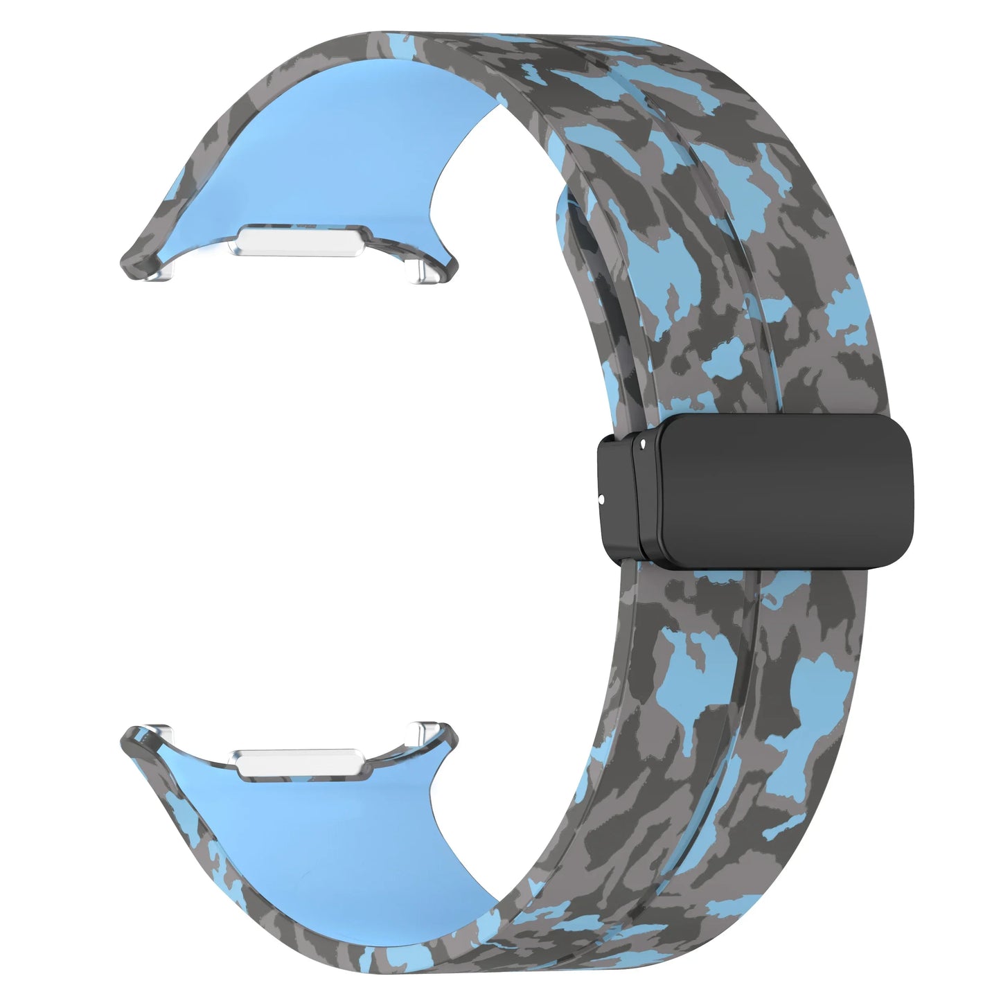 Silicone Sport Strap for 47mm Smartwatch | Magnetic Folding Clasp