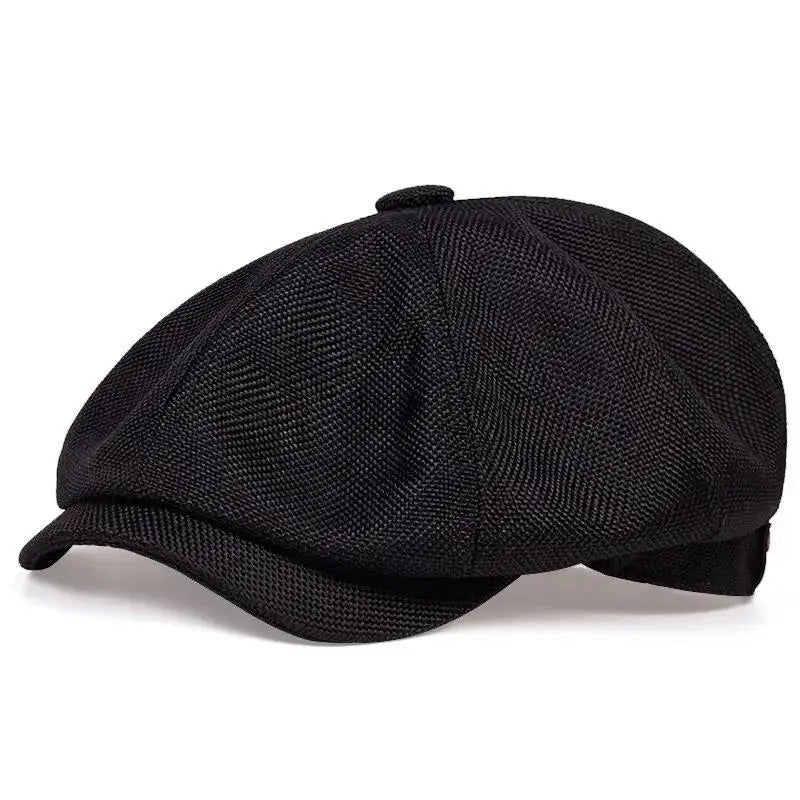 ★▲Mens Beret Casual Newsboy Hat Spring Autumn Lightweight Vintage Flat Cap Soft Cotton Outdoor Style Unisex
