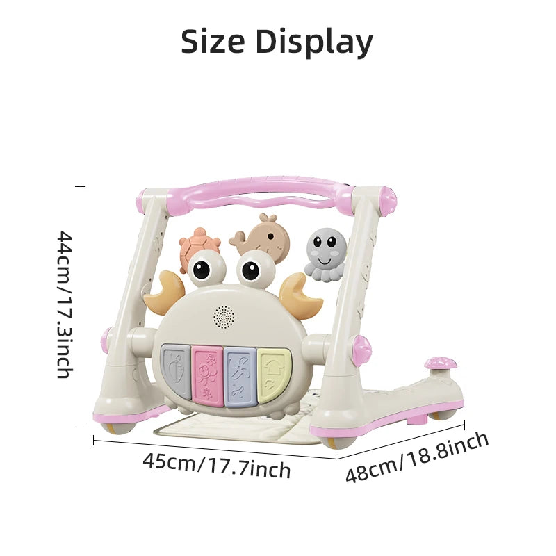 Multi-Function Baby Walker & Activity Rack | 4-in-1 Developmental Toy