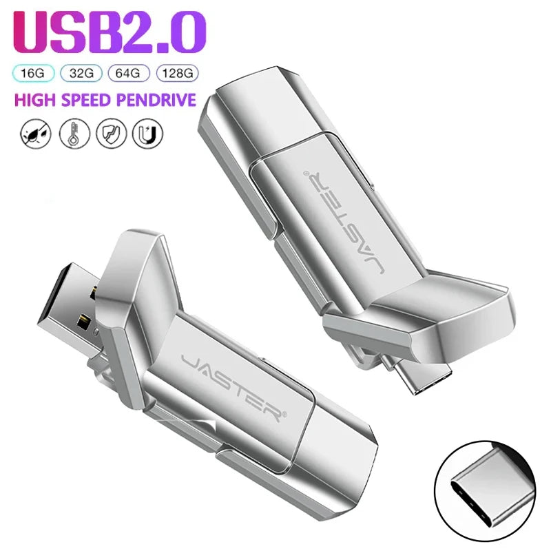 2 in 1 USB Flash Drive | Versatile Memory Stick for All Devices