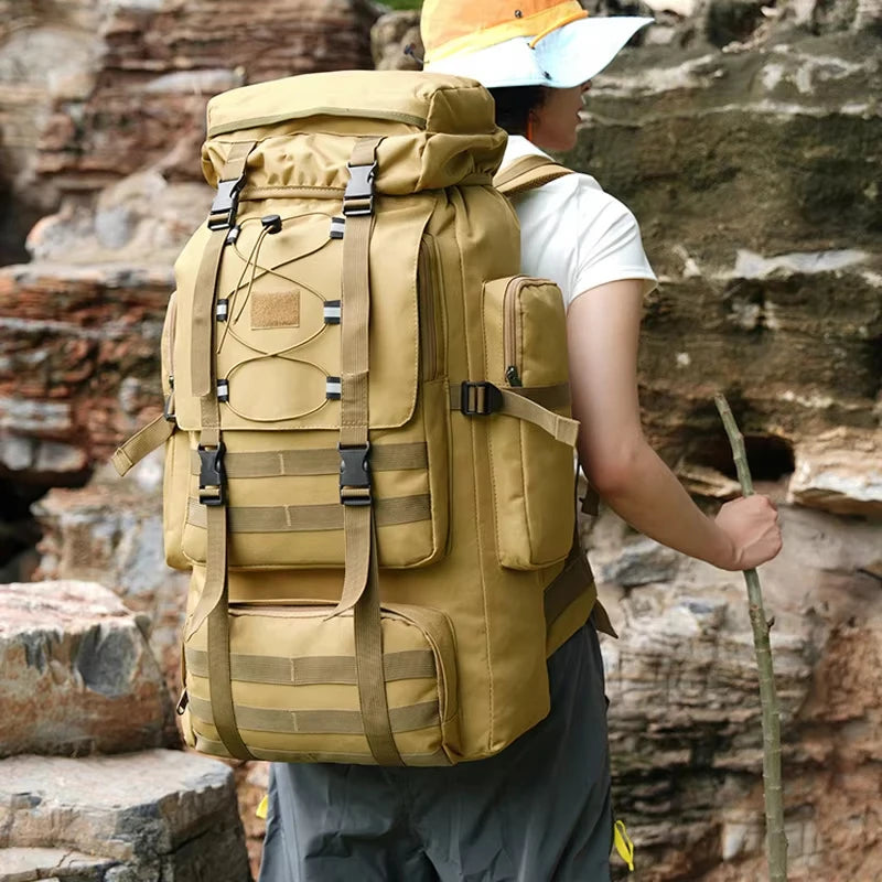 Large 130L Hiking Camping Backpack | Durable Outdoor Rucksack