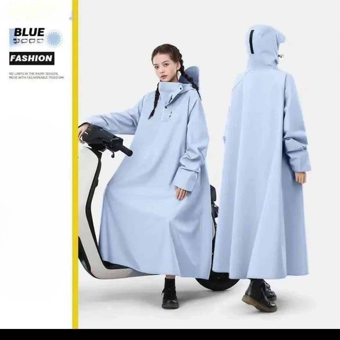 Durable Waterproof Motorcycle Raincoat for Adventurous Riders