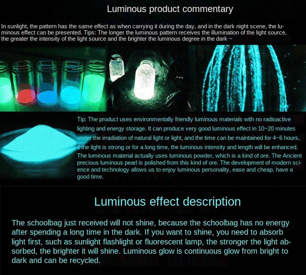 Luminous Shark Mouth Backpack | USB Laptop Travel Bag for Teens