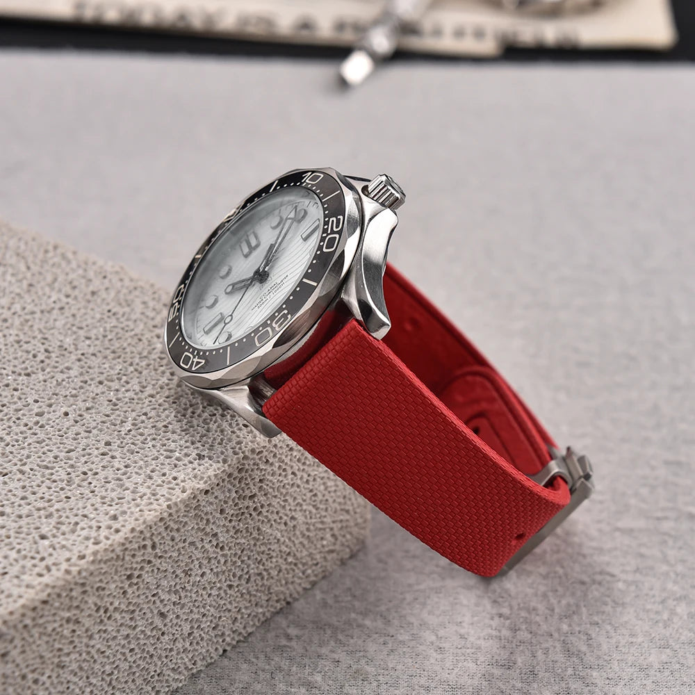 Unisex 20mm Premium Rubber Watch Bands | Quick Release Strap