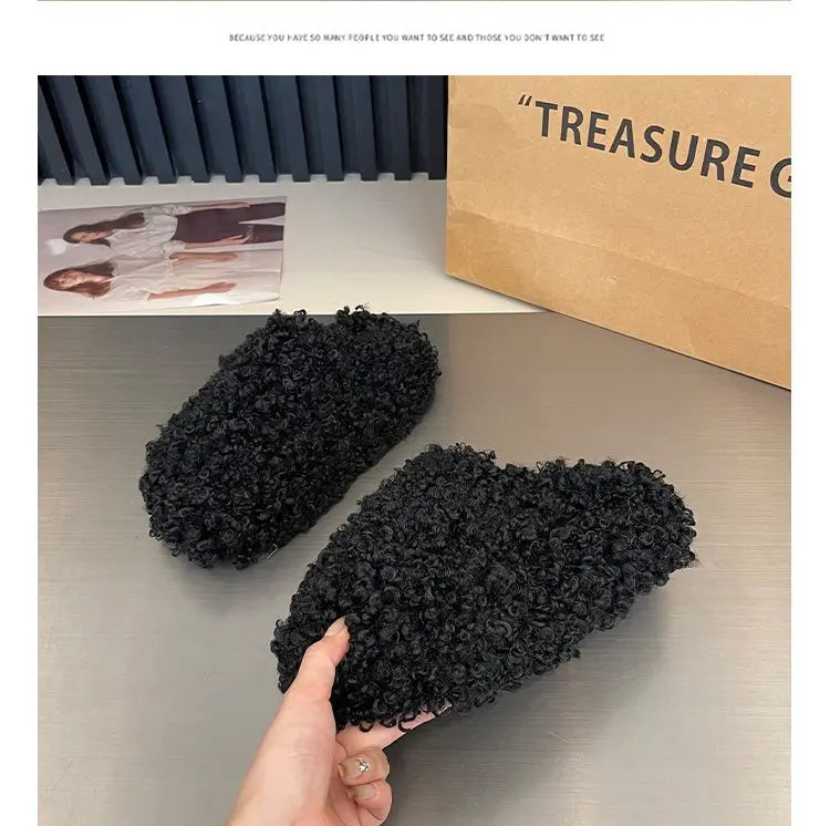 Warm Plush Velvet Slippers | Cozy Lightweight Home Footwear