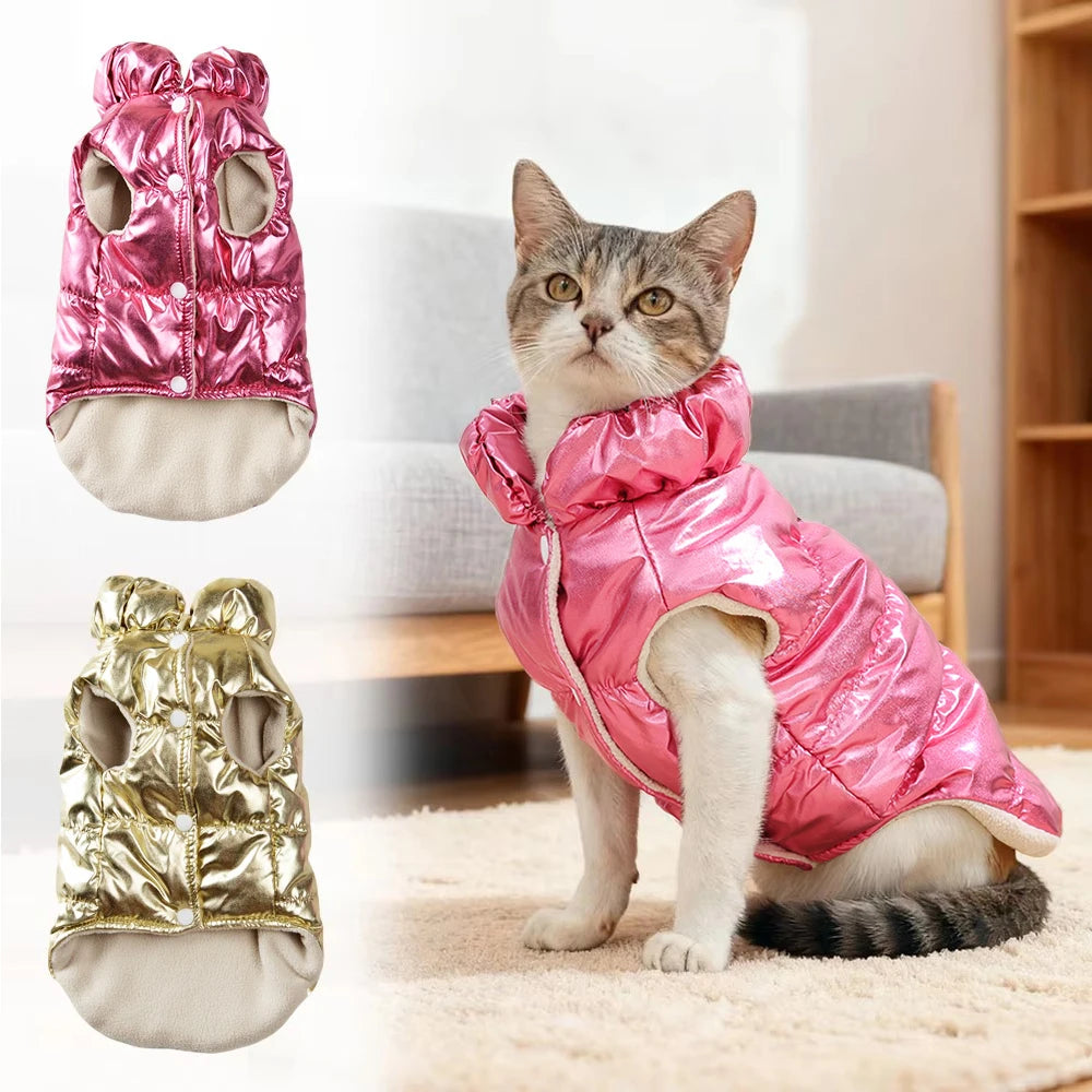 Cozy Waterproof Pet Vest Coat for Small Cats and Dogs