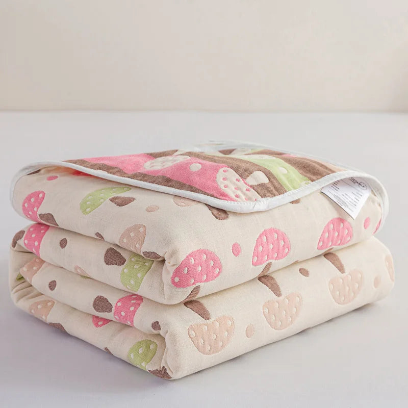 Breathable Summer Quilt | Multi-functional Cotton Towel Blanket