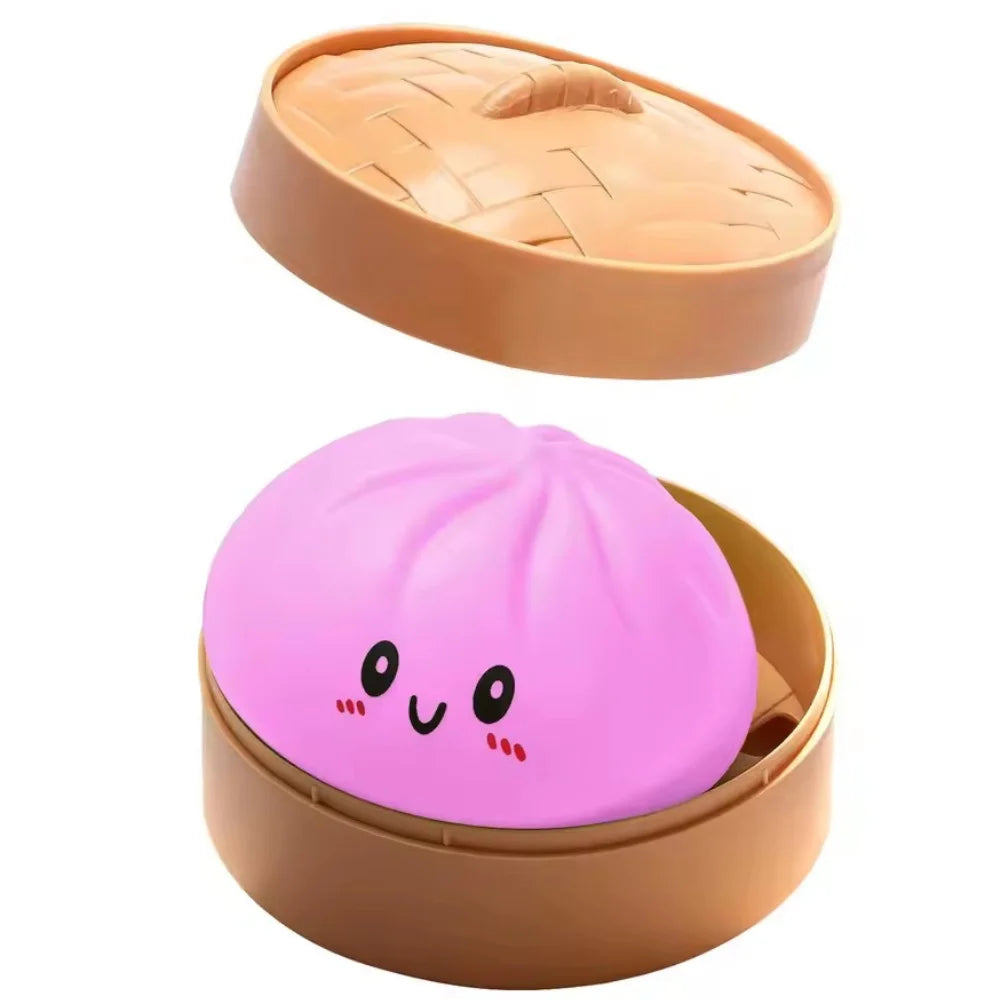 Simulation Flash Dumpling Squishy Stress Ball Slow Rebound Squeeze Decompression Toy for Kids Adults