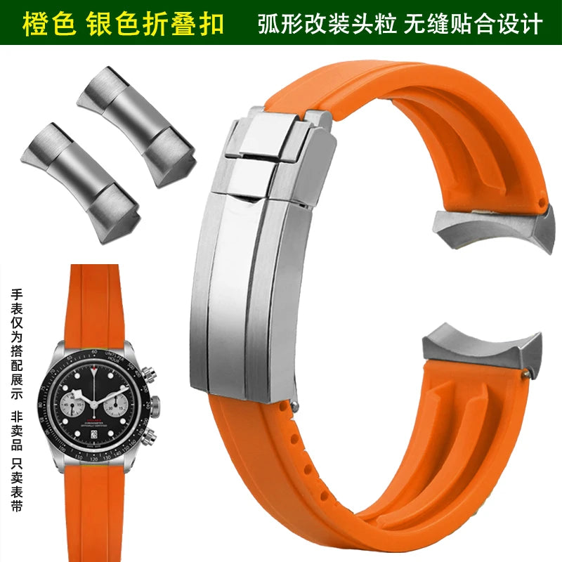 Soft Rubber Watch Strap | Quick Release Diver Band for All Watches