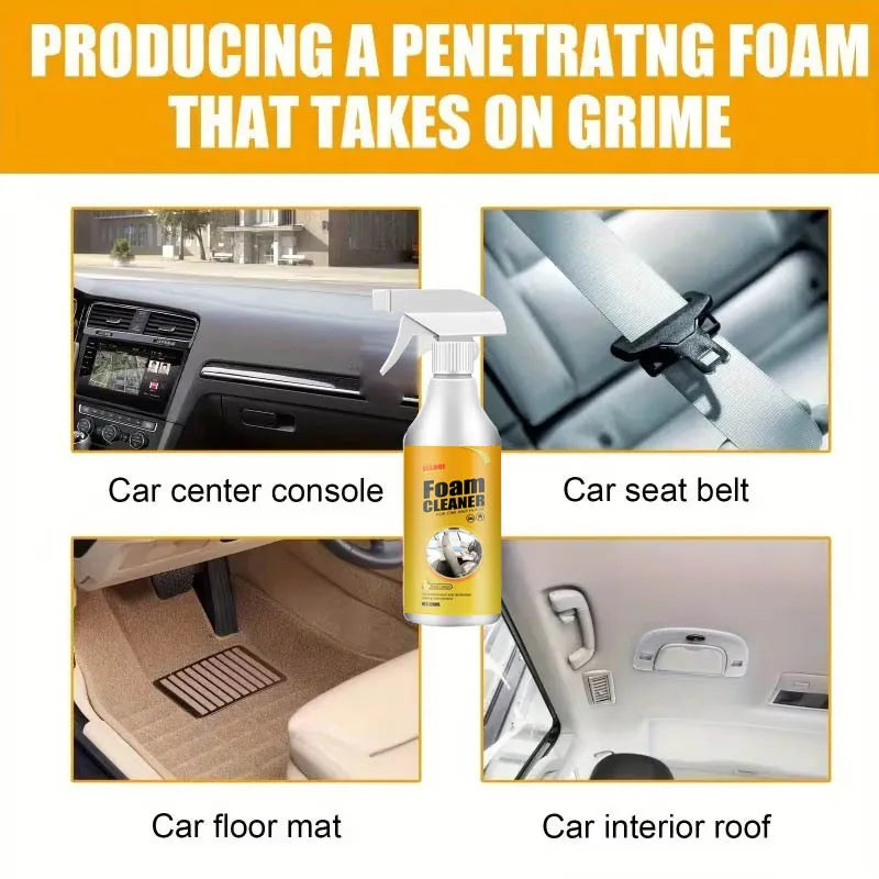 Powerful Multifunctional Car Upholstery Cleaner | Waterless Wash