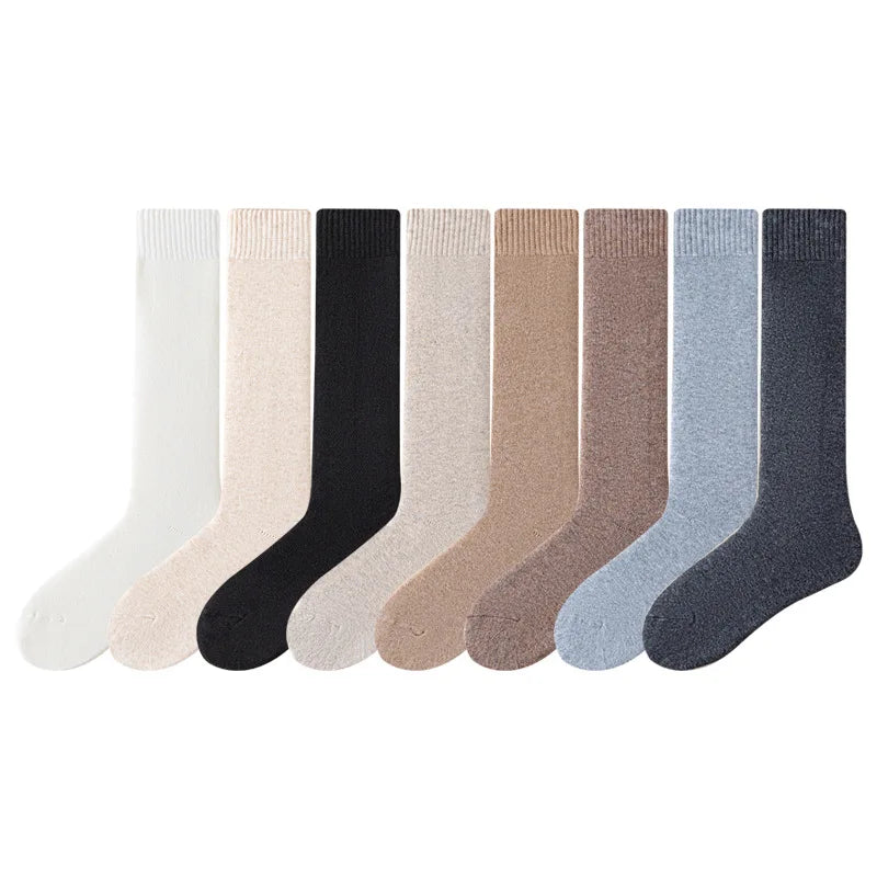Women's Winter Warm Wool Knee Socks | Cozy & Stylish Footwear