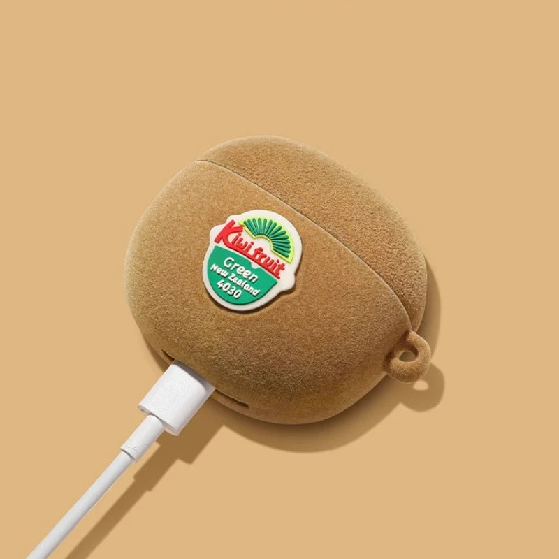 3D Kiwifruit AirPods Case | Protective Silicone Cover & Pendant