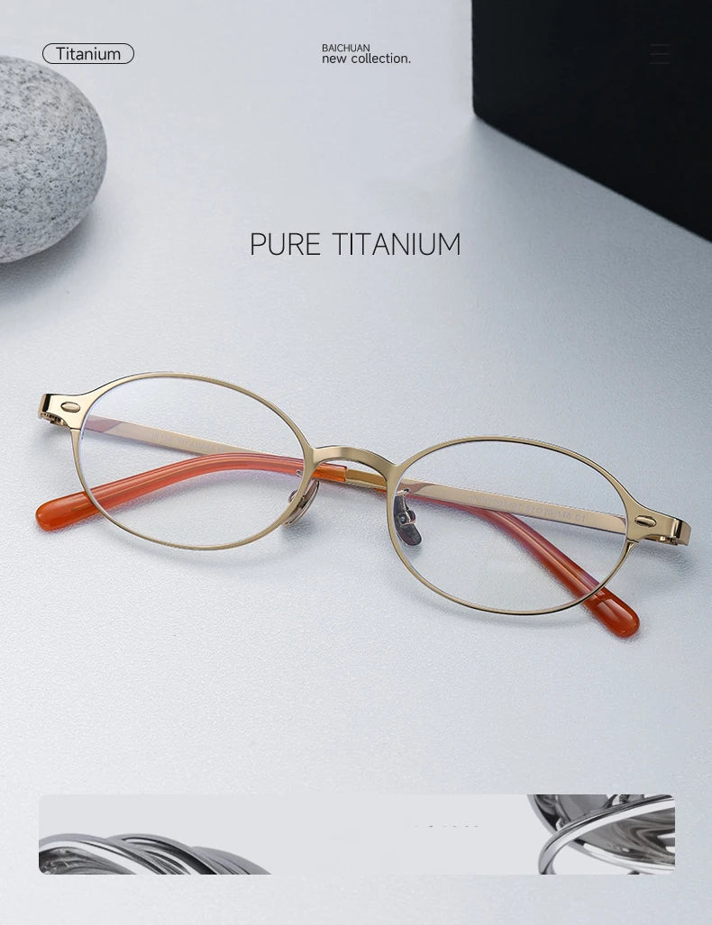Oval Titanium Photochromic Sunglasses | Elegant Women's Eyewear