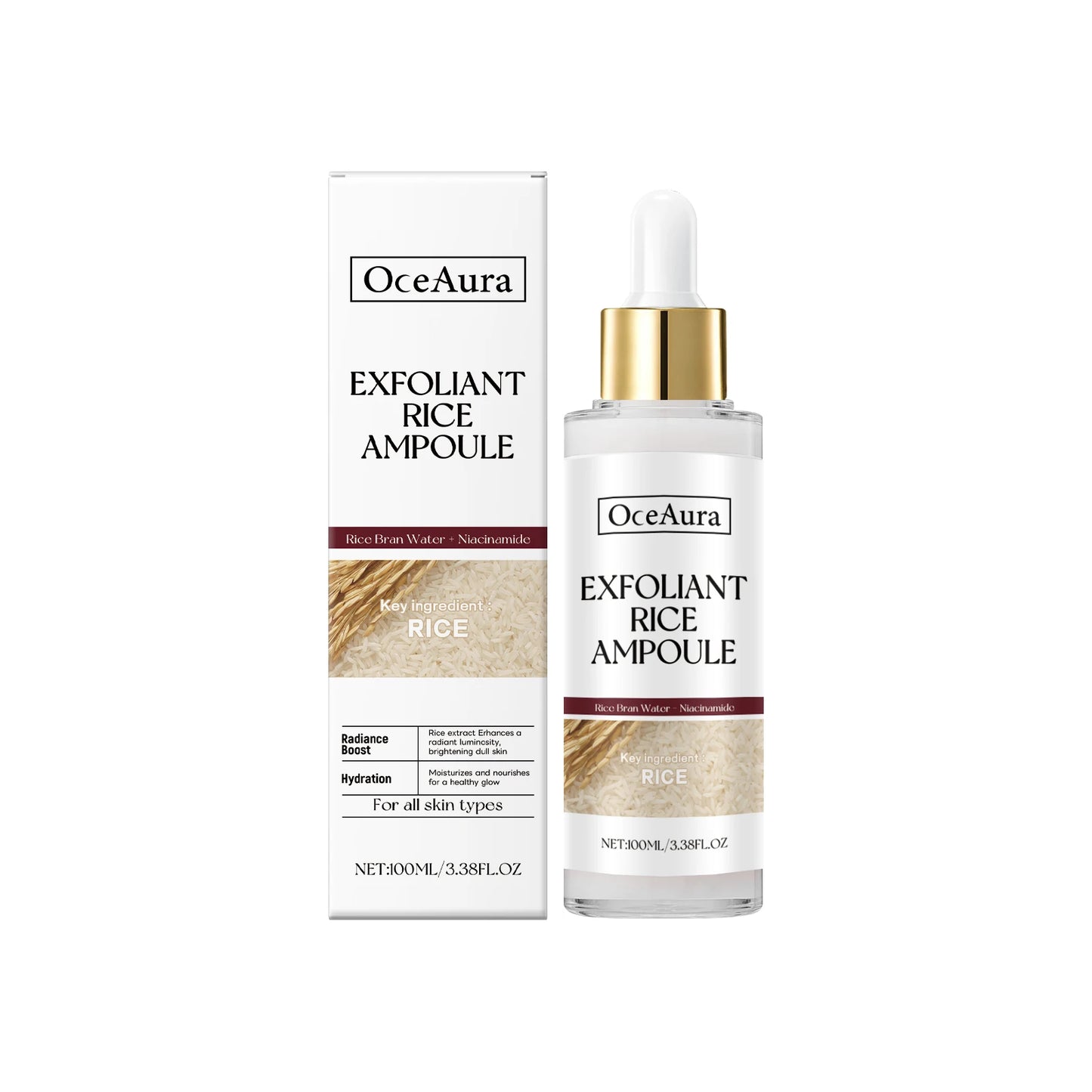 Brightening Rice Exfoliating Essence | Nourishing Skin Serum