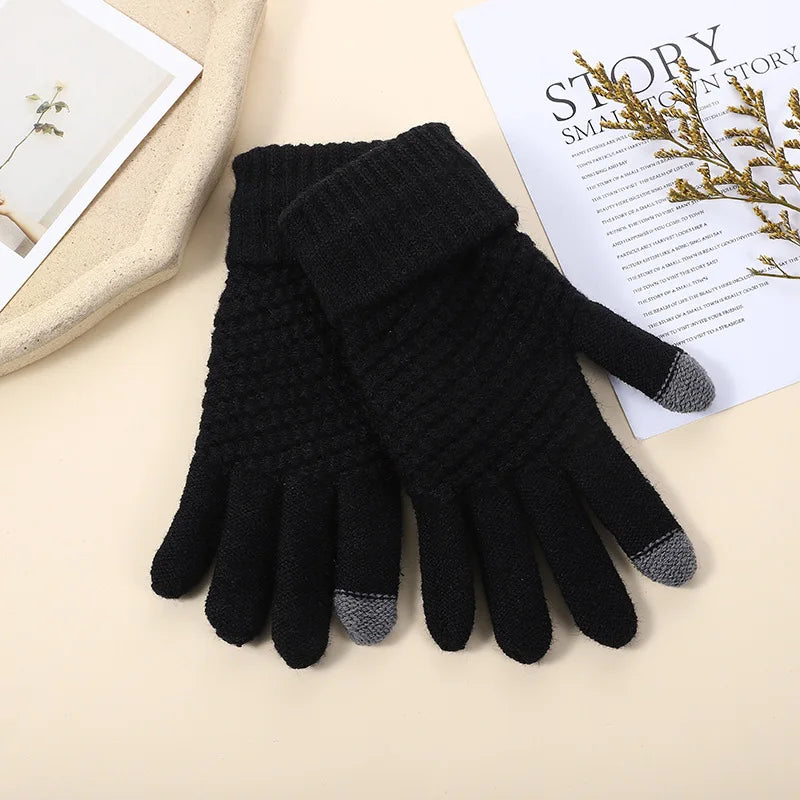 Warm Winter Touch Screen Gloves | Cozy Full Finger Mittens