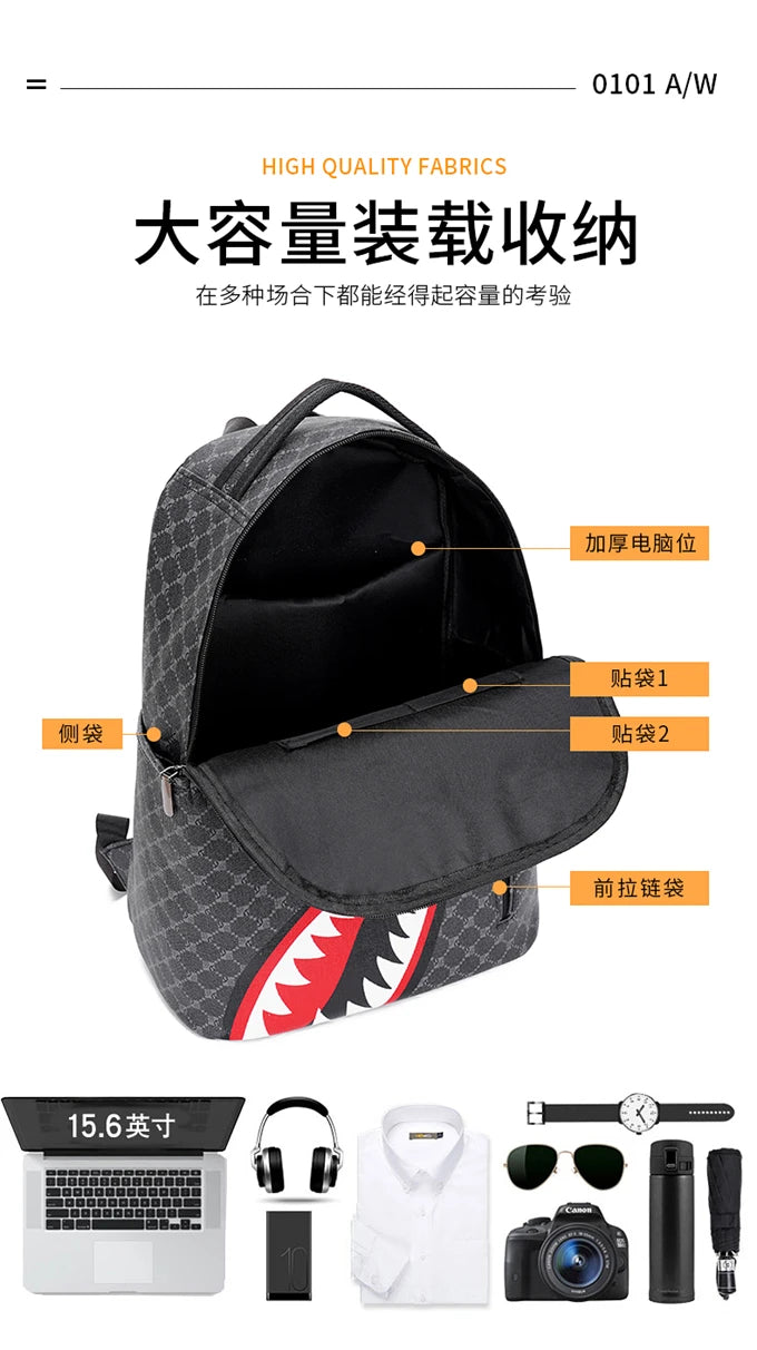 Multifunctional Leather Backpack for Men | Stylish Travel & Work Bag