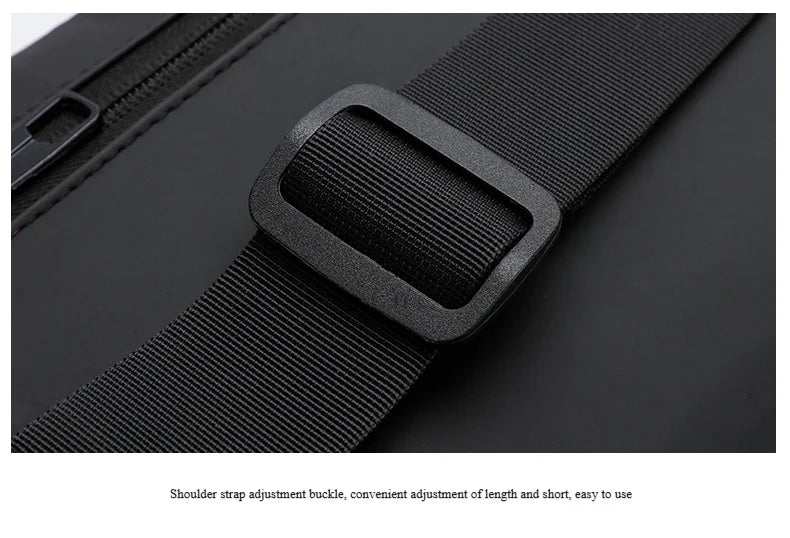 Men's Anti-Theft Chest Bag with USB Port | Waterproof Crossbody Sling