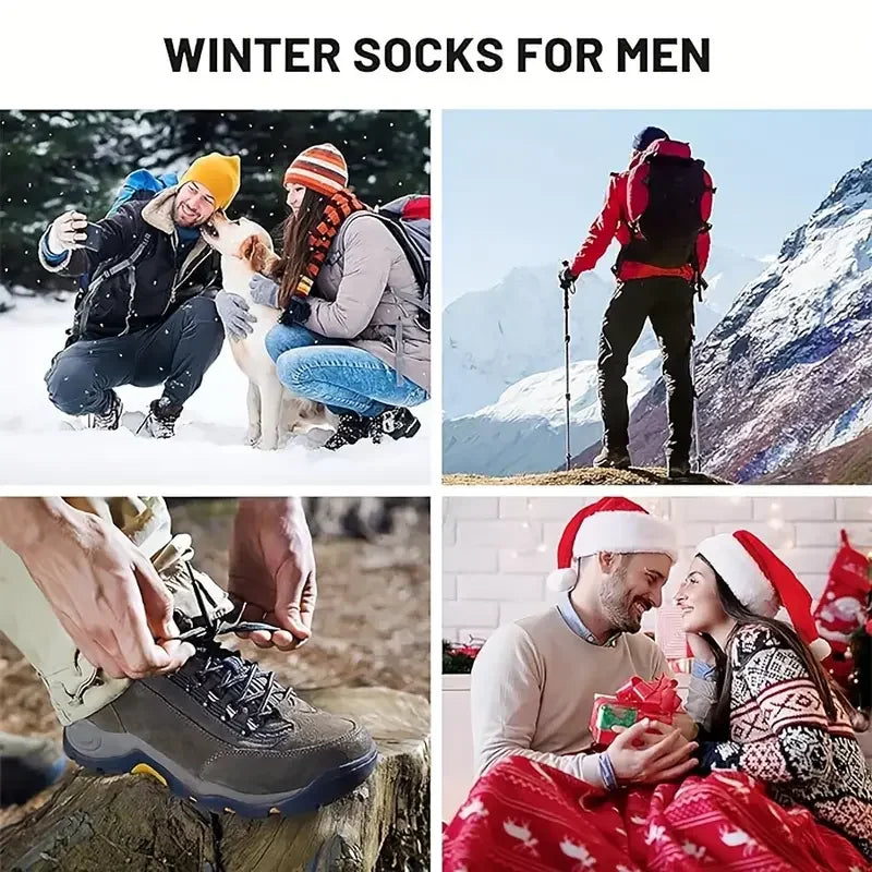 Men's Merino Wool Mid-Calf Socks | Super Thick & Thermal Comfort