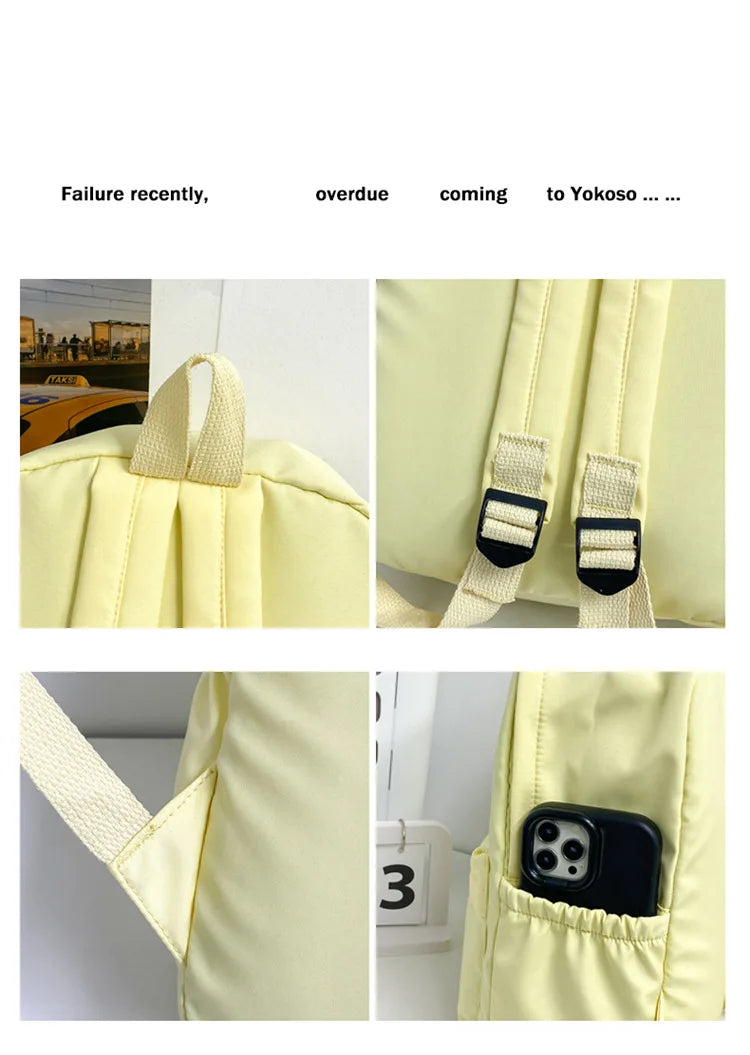 Stylish Large Capacity Backpack for Teen Girls | Minimalist School Bag