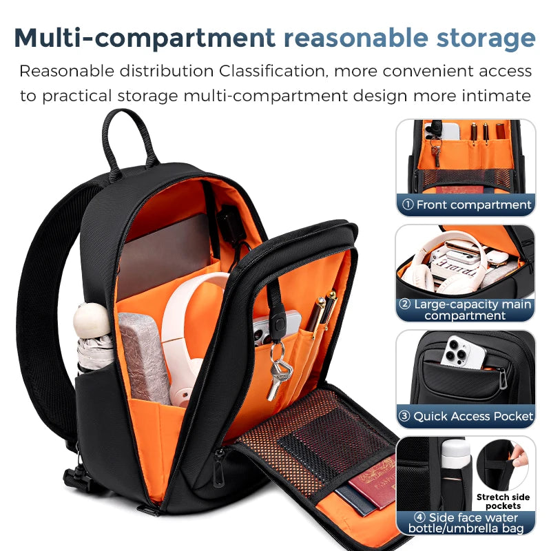 Men's Single-Shoulder Crossbody Bag | Ideal Summer Travel Backpack