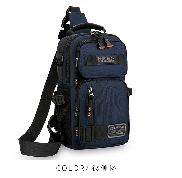 Men's Fashion Oxford Waist Pack | Versatile Casual Chest Bag