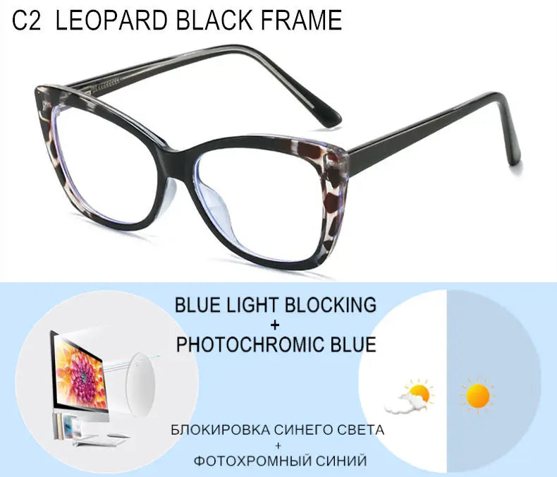 Gafas de Miopía Personalizadas con Bloqueo de Luz Azul y Lentes Fotocromáticas