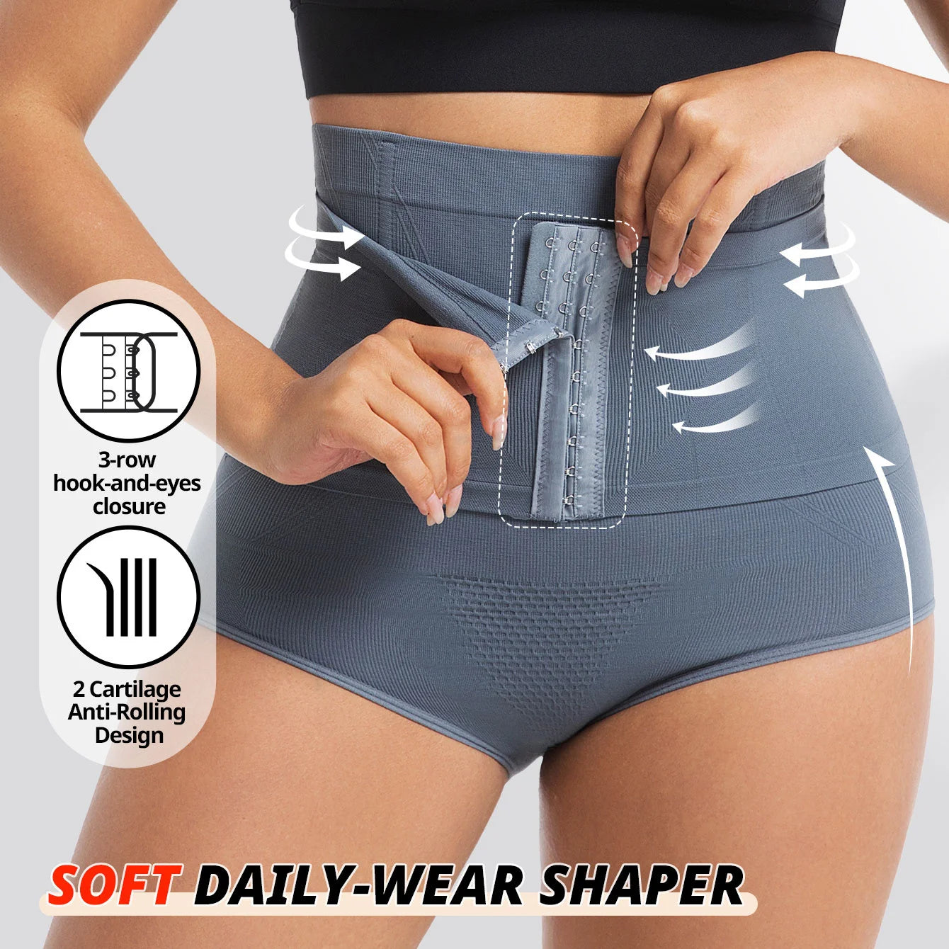 Women's Seamless High Waist Panty Briefs | Strong Compression Shaper