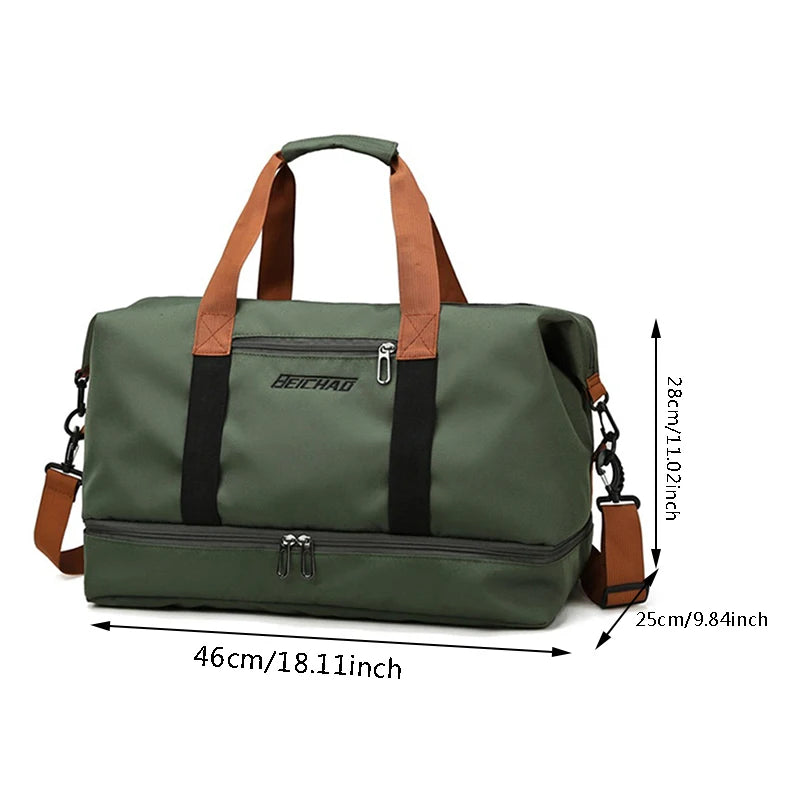 Large-Capacity Travel Bag | Waterproof Sports Fitness Luggage