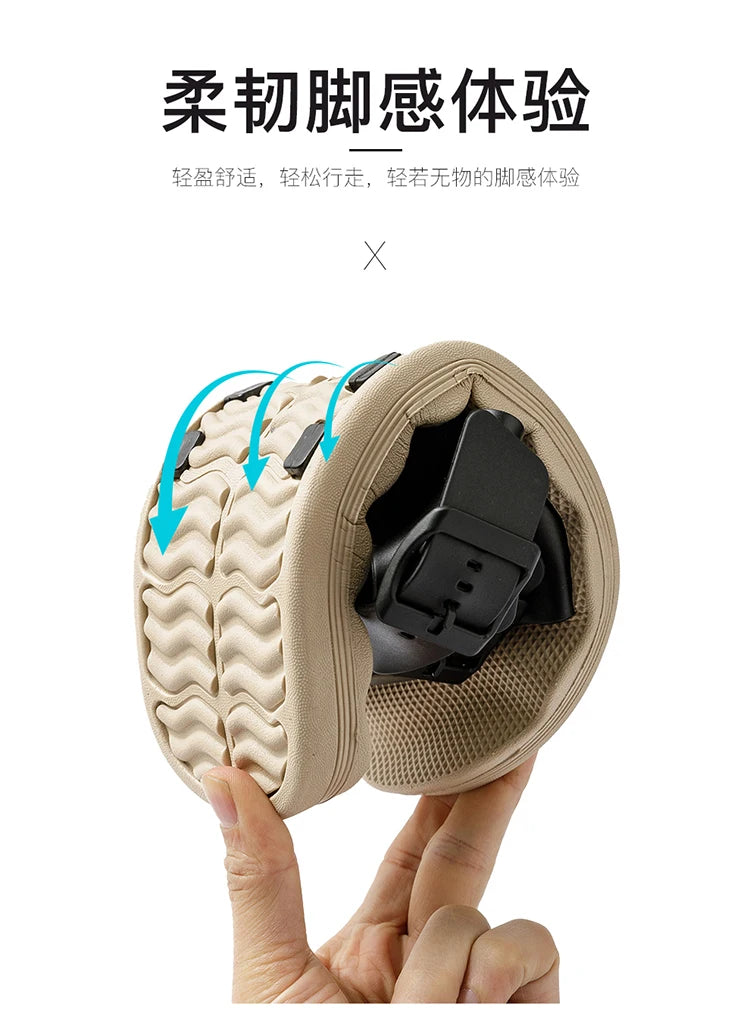 Comfortable Adjustable Men's Summer Slippers | Lightweight Beach Sandals
