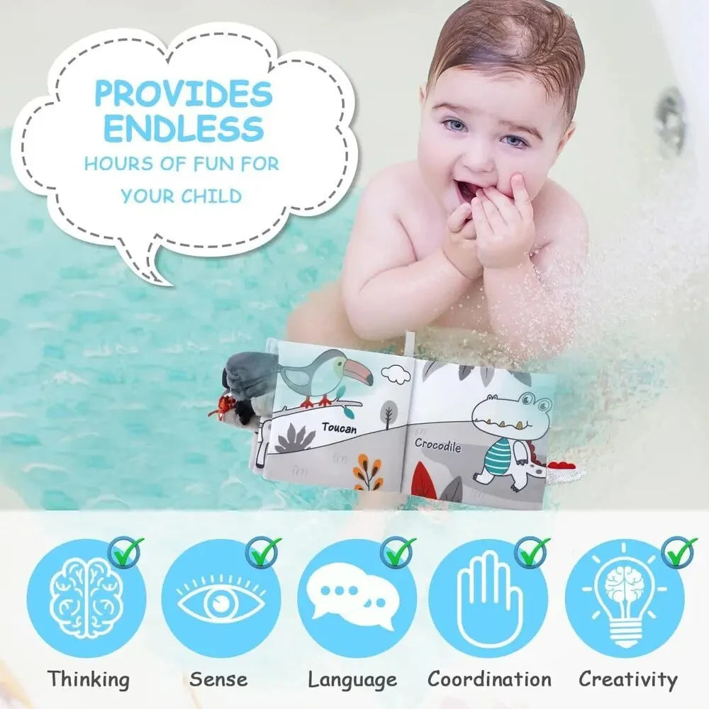 Soft Baby Cloth Animal Book | Engaging Sensory Learning Toy
