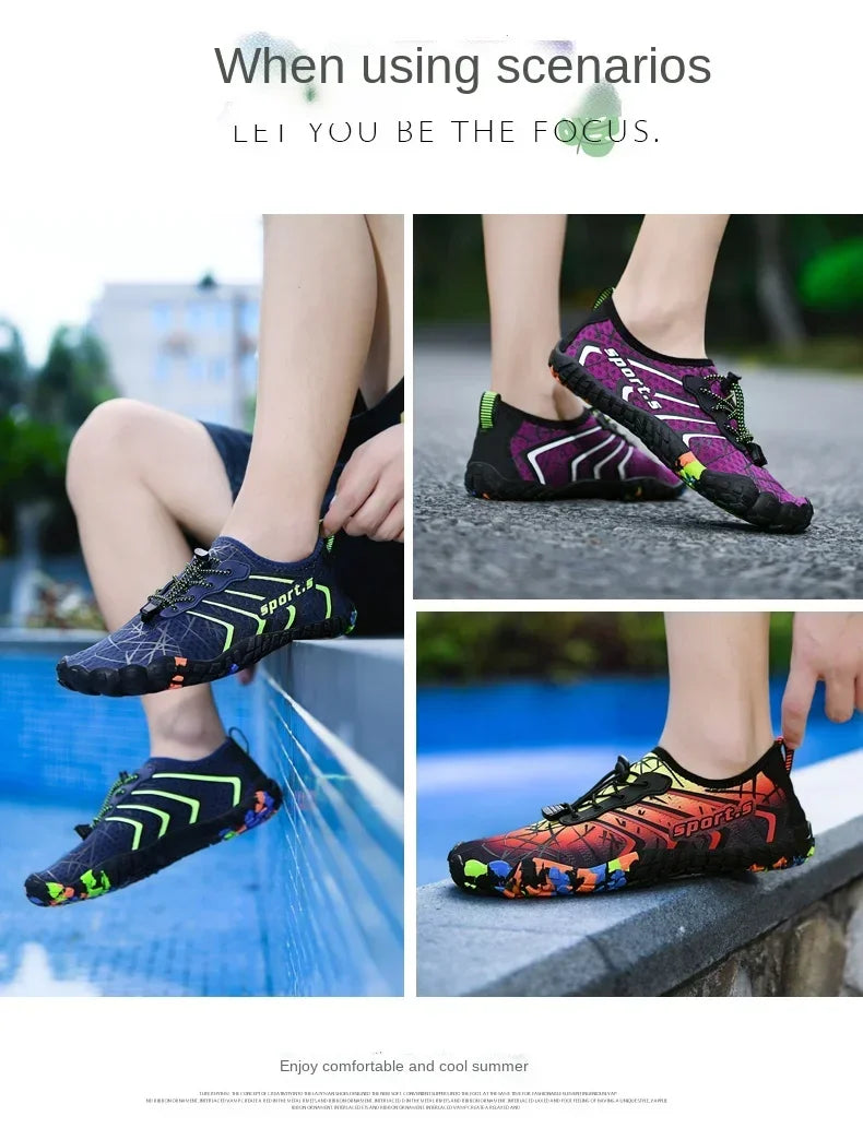 Unisex Quick-Drying Aqua Water Shoes | Breathable Beach Footwear