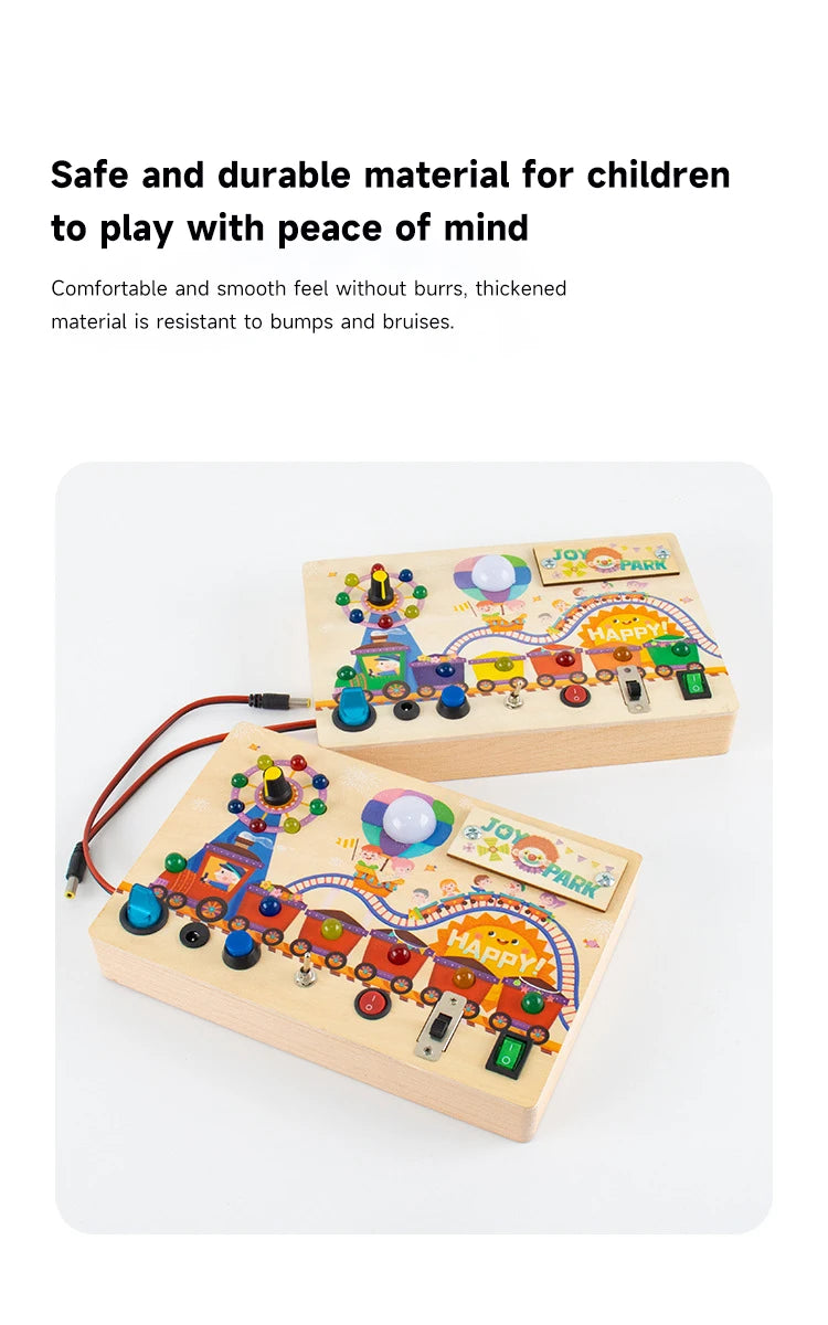 Engaging LED Busy Board | Interactive Sensory Toy for Kids