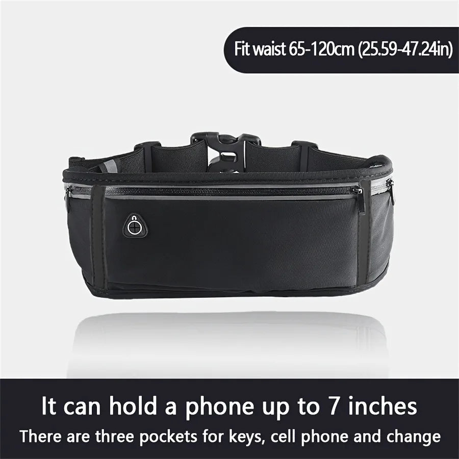 New Running Waist Bag Professional Men Women Elastic Waist Pack with Adjustable Strap Hidden Gym Sports Bags Mobile Phone Case
