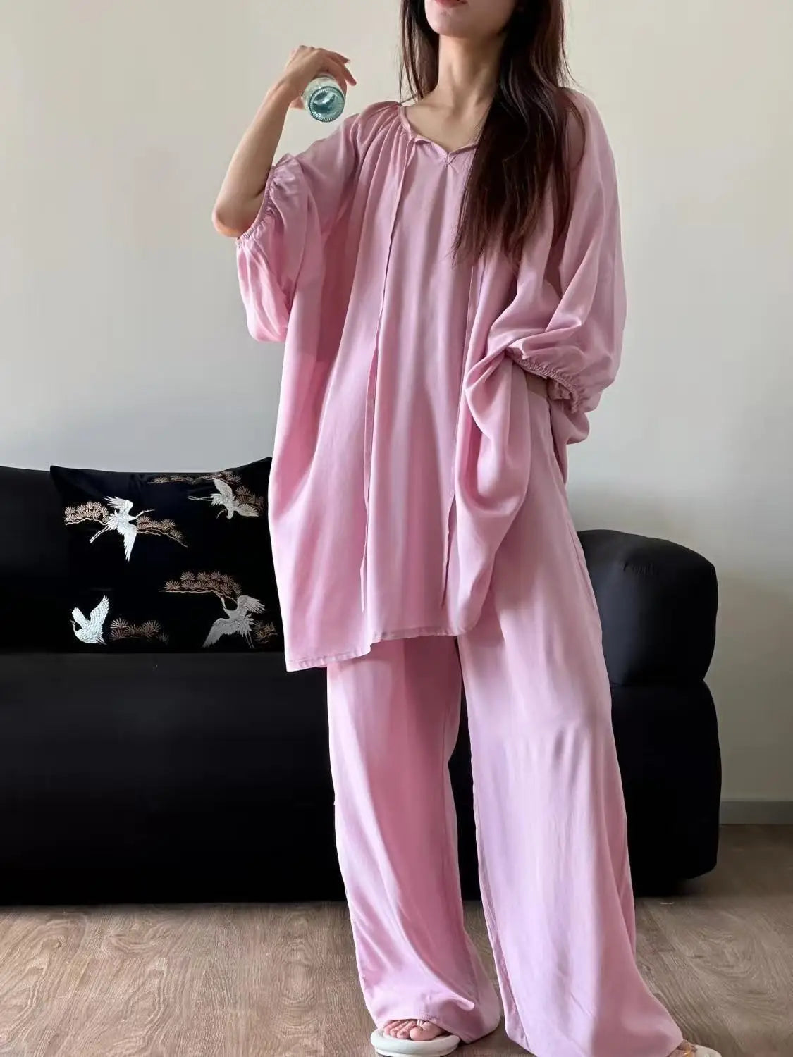 Women's Loose Pajamas Set | Cozy Oversized Sleepwear for Home