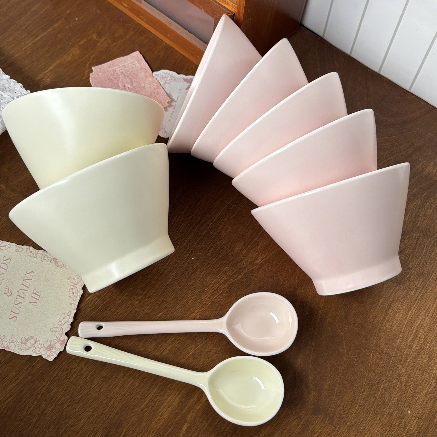 Multipurpose Ceramic Hat Bowl Set with Spoon | Perfect for All Meals