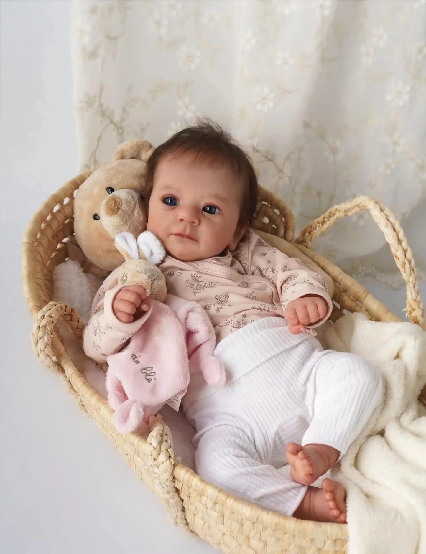 Muñeca Bebé Reborn de 49 CM Pintada a Mano y Realista | Coleccionable de Alta Calidad