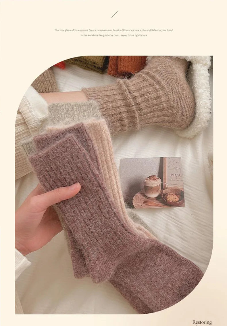 Women's Cashmere Wool Thermal Socks | Thick Warm Winter Socks