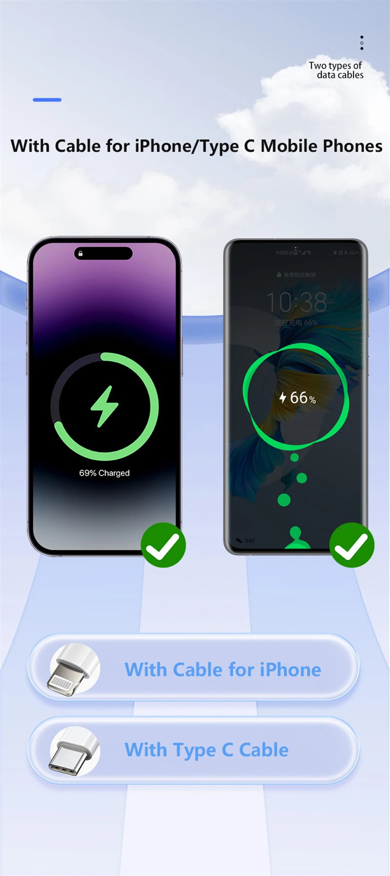2000mAh Mini Keychain Power Bank | Portable Charger for All Devices
