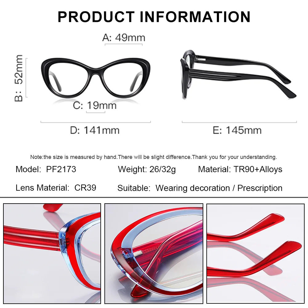 Trendy Women's Cat Eye Blue Light Blocking Reading Glasses