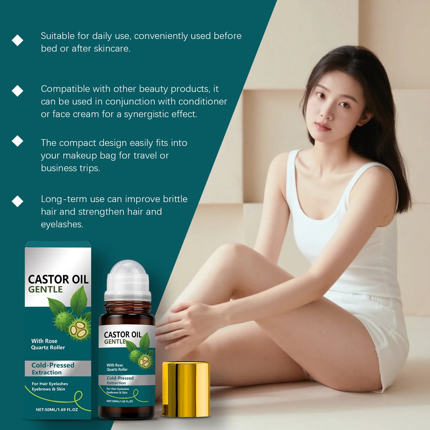 Natural Castor Oil for Hair & Skin | Deep Hydration & Growth