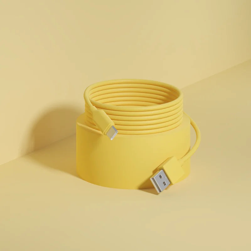 USB Type C Quick Charge Silicone Cable | Fast Charging & Data Transfer
