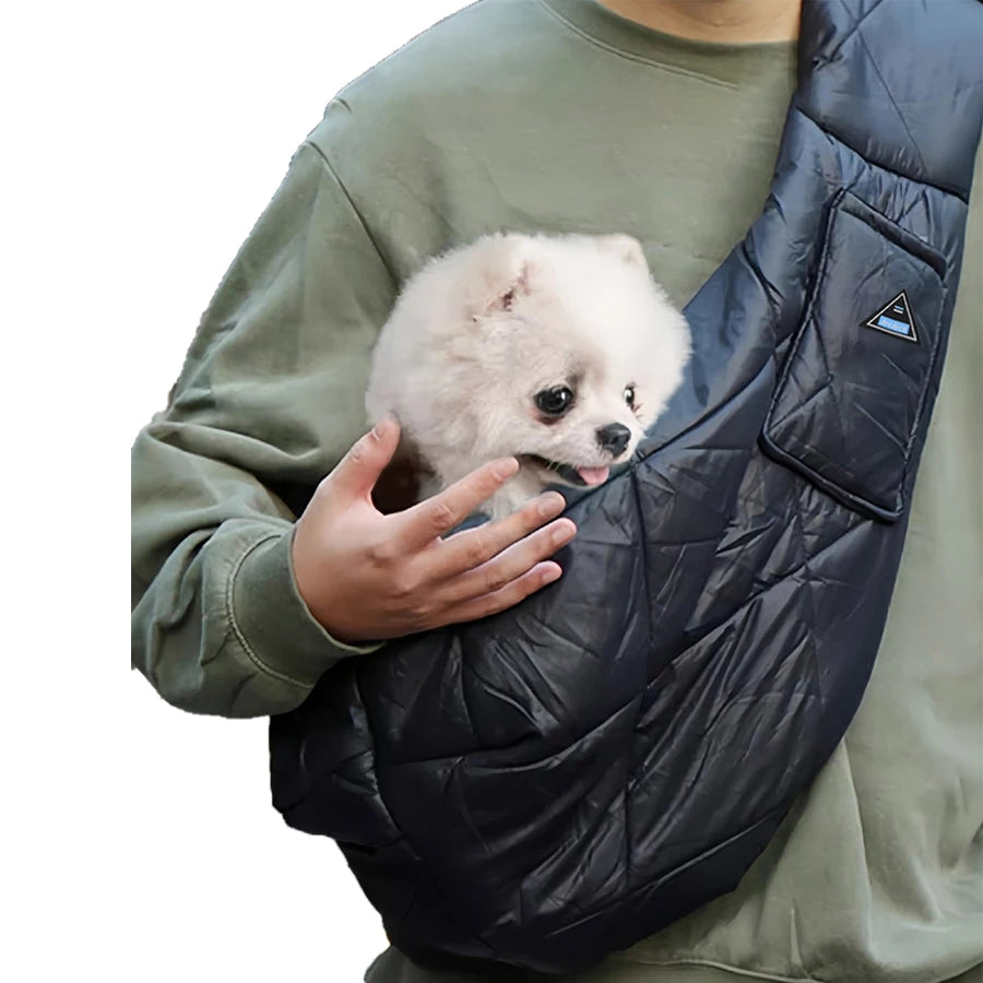 Portable Crossbody Pet Carrier Bag for Small Dogs | Outdoor Comfort