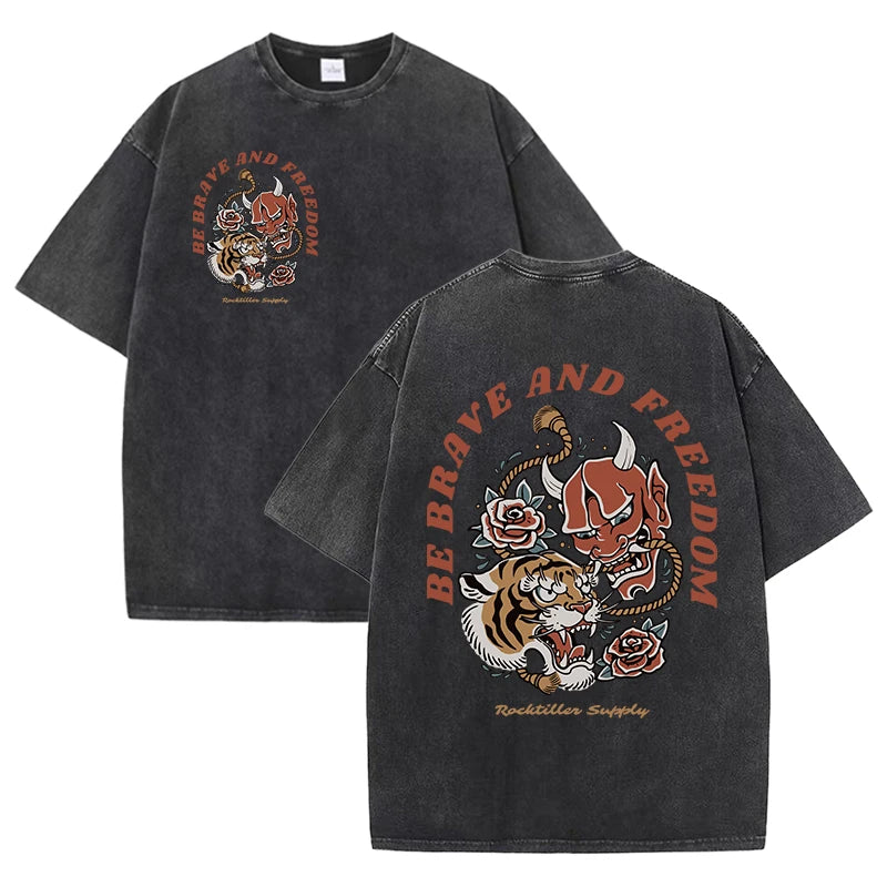 Vintage Washed Women’s Retro T-Shirt | Casual Summer Tee