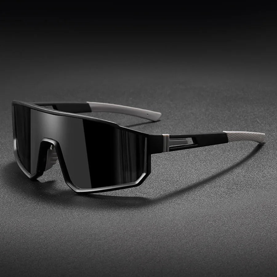 Gafas de sol de ciclismo extragrandes para hombre | Gafas coloridas a prueba de viento