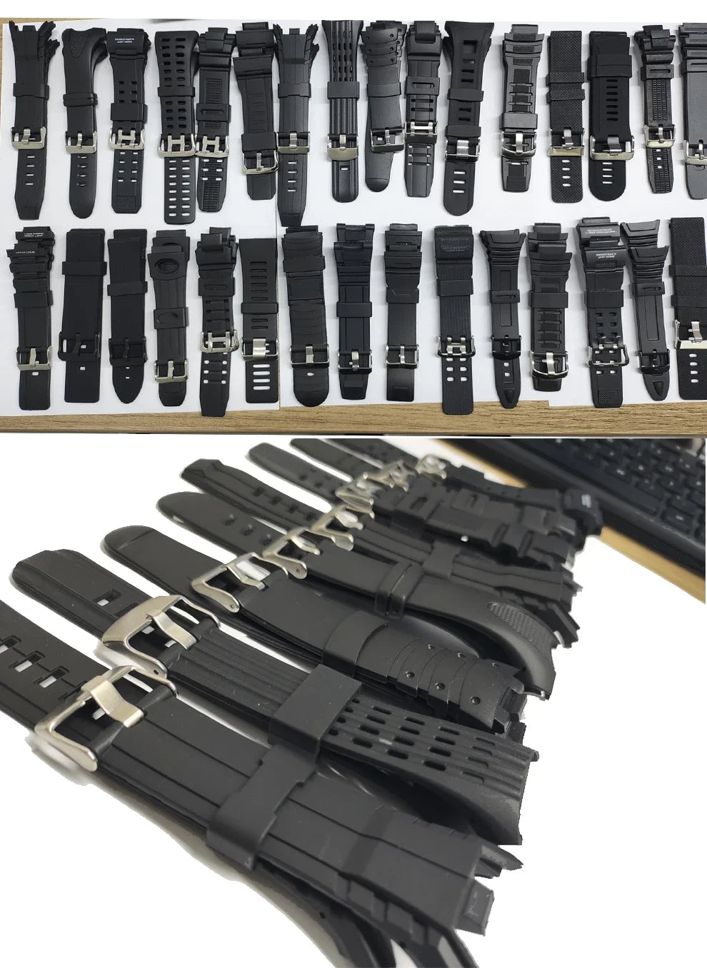 Durable PU/Rubber Watch Bands | Adjustable & Stylish Strap Upgrade